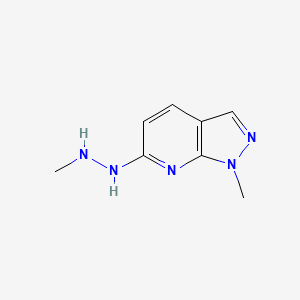 1-Methyl-2-(1-methylpyrazolo[3,4-b]pyridin-6-yl)hydrazine
