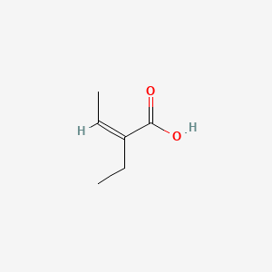 molecular formula C6H10O2 B8208661 (Z)-2-ethylbut-2-enoic acid 