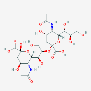 molecular formula C22H36N2O17 B8208700 NeuAc(alpha2-8)NeuAc CAS No. 137760-83-9