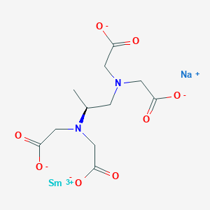 molecular formula C11H14N2NaO8Sm B8208716 Sodium [(S)-Propylenediamine-N,N,N',N'-tetraacetato]samarate(III) 