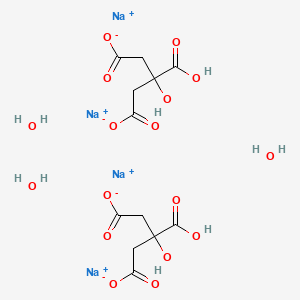 molecular formula C12H18Na4O17 B8208729 柠檬酸二钠三水合物 