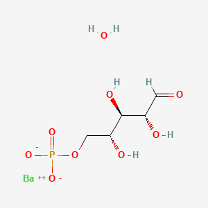 molecular formula C5H11BaO9P B8208754 barium(2+);[(2R,3R,4R)-2,3,4-trihydroxy-5-oxopentyl] phosphate;hydrate 