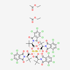 molecular formula C64H56Cl16N4O20Rh2 B8208790 Rh2(R-TCPTTL)4 2EtOAc 