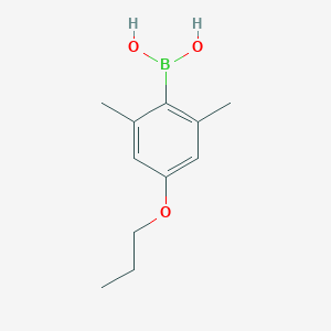 molecular formula C11H17BO3 B8208845 (2,6-Dimethyl-4-propoxyphenyl)boronic acid 
