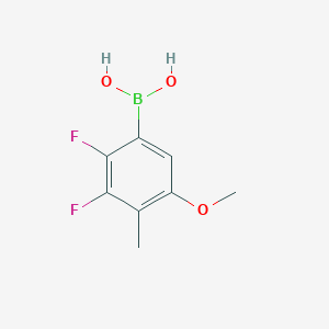 molecular formula C8H9BF2O3 B8208863 (2,3-Difluoro-5-methoxy-4-methylphenyl)boronic acid 