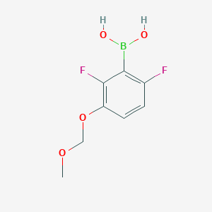molecular formula C8H9BF2O4 B8208892 2,6-Dfluoro-3-(methoxymethoxy)phenylboronic acid 