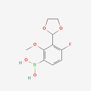 3-(1,-Dioxolan-2-yl)-4-fluoro-2-methoxyphenylboronic acid