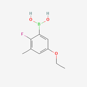 molecular formula C9H12BFO3 B8208911 (5-Ethoxy-2-fluoro-3-methylphenyl)boronic acid 