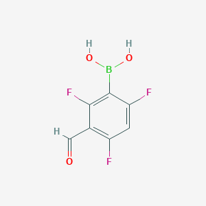 molecular formula C7H4BF3O3 B8208921 (2,4,6-Trifluoro-3-formylphenyl)boronic acid 