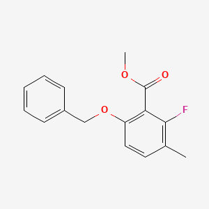 molecular formula C16H15FO3 B8208961 Methyl 6-(benzyloxy)-2-fluoro-3-methylbenzoate 