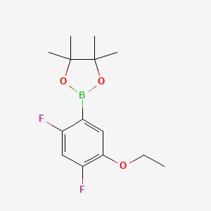 molecular formula C14H19BF2O3 B8208992 2,4-Difluoro-5-ethoxyphenylboronic acid pinacol ester 