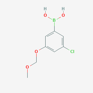 molecular formula C8H10BClO4 B8209003 3-Chloro--5-(methoxymethoxy)phenylboronic acid 