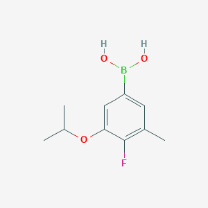 molecular formula C10H14BFO3 B8209040 (4-Fluoro-3-isopropoxy-5-methylphenyl)boronic acid 
