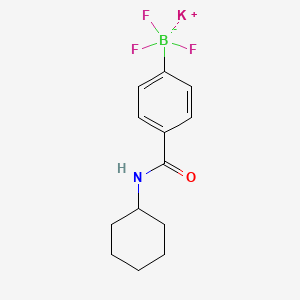 molecular formula C13H16BF3KNO B8209047 Potassium 4-(cyclohexylcarbamoyl)phenyltrifluoroborate 