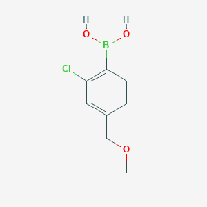 molecular formula C8H10BClO3 B8209125 (2-Chloro-4-(methoxymethyl)phenyl)boronic acid 