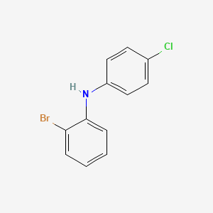 molecular formula C12H9BrClN B8209182 2-Bromo-N-(4-chlorophenyl)aniline 