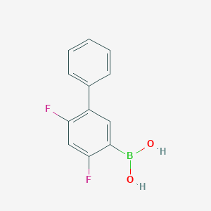 molecular formula C12H9BF2O2 B8209222 2,4-Difluoro-biphenyl-5-ylboronic acid 