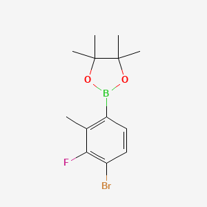 4-Bromo-3-fluoro-2-methylphenylboronic acid pinacol ester