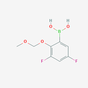molecular formula C8H9BF2O4 B8209322 3,5-Difluoro-2-(methoxymethoxy)phenylboronic acid 