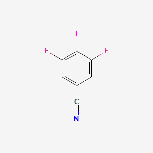 molecular formula C7H2F2IN B8209343 3,5-Difluoro-4-iodobenzonitrile 