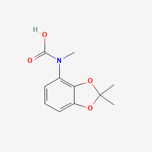 molecular formula C11H13NO4 B8209405 (2,2-Dimethyl-1,3-benzodioxol-4-yl)-methylcarbamic acid 