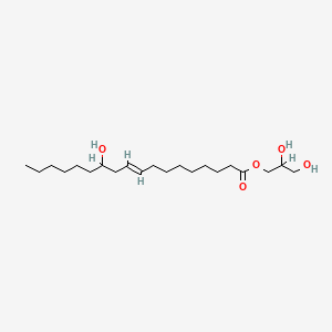 molecular formula C21H40O5 B8209448 2,3-Dihydroxypropyl 12-hydroxy-9-octadecenoate 