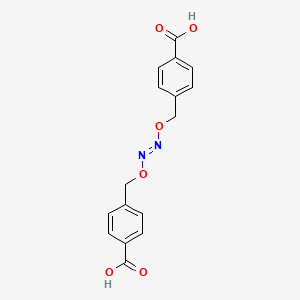 molecular formula C16H14N2O6 B8209453 4-[[(E)-(4-carboxyphenyl)methoxydiazenyl]oxymethyl]benzoic acid 