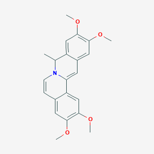 molecular formula C22H23NO4 B8209456 2,3,10,11-Tetramethoxy-8-methyl-8H-isoquino[3,2-a]isoquinoline 