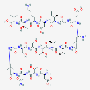 molecular formula C81H141N21O31 B8209476 H-Asp-Thr-Asn-Leu-Ala-Ser-DL-Ser-Thr-Ile-Ile-Lys-Glu-Gly-Ile-Asp-Lys-Thr-Val-OH 