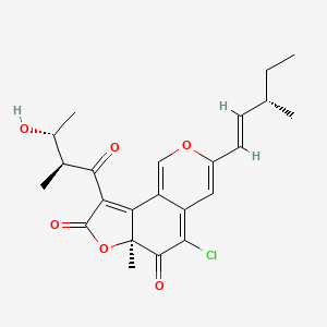 molecular formula C23H25ClO6 B8209486 查托维绿素 A CAS No. 1308671-17-1