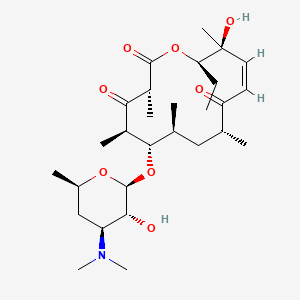 molecular formula C28H47NO8 B8209504 (3R,5R,6S,7S,9R,11Z,13S,14R)-6-[(2S,3R,4S,6R)-4-(dimethylamino)-3-hydroxy-6-methyloxan-2-yl]oxy-14-ethyl-13-hydroxy-3,5,7,9,13-pentamethyl-1-oxacyclotetradec-11-ene-2,4,10-trione 