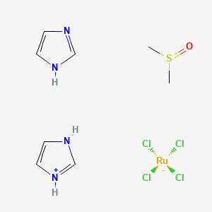 molecular formula C8H15Cl4N4ORuS B8209524 Namia 