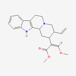 molecular formula C22H26N2O3 B8209548 methyl (Z)-2-(3-ethenyl-1,2,3,4,6,7,12,12b-octahydroindolo[2,3-a]quinolizin-2-yl)-3-methoxyprop-2-enoate 