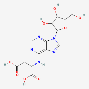 molecular formula C14H17N5O8 B8209611 (2S)-2-[[9-[3,4-dihydroxy-5-(hydroxymethyl)oxolan-2-yl]purin-6-yl]amino]butanedioic acid 