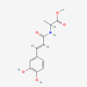 methyl 2-[[(E)-3-(3,4-dihydroxyphenyl)prop-2-enoyl]amino]propanoate