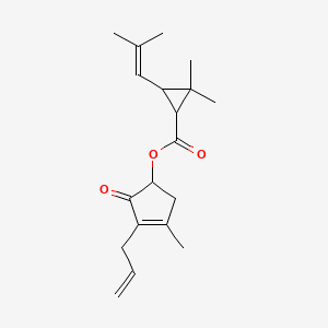 molecular formula C19H26O3 B8209676 (4-Methyl-2-oxo-3-prop-2-enylcyclopent-3-en-1-yl) 2,2-dimethyl-3-(2-methylprop-1-enyl)cyclopropane-1-carboxylate 