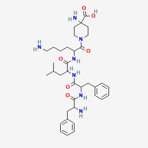 4-Piperidinecarboxylic acid, N1-(D-phenylalanyl-D-phenylalanyl-D-leucyl-D-lysyl)-4-amino-;4-Piperidinecarboxylic acid, N1-(D-phenylalanyl-D-phenylalanyl-D-leucyl-D-lysyl)-4-amino-