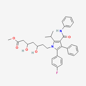 Methyl 7-[2-(4-fluorophenyl)-3-phenyl-4-(phenylcarbamoyl)-5-propan-2-ylpyrrol-1-yl]-3,5-dihydroxyheptanoate