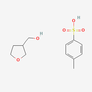 molecular formula C12H18O5S B8209870 4-Methylbenzene-1-sulfonic acid--(oxolan-3-yl)methanol (1/1) 