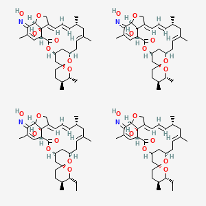 (1R,4S,5'S,6R,6'R,8R,10E,13R,14E,16E,20R,21Z,24S)-6'-ethyl-24-hydroxy-21-hydroxyimino-5',11,13,22-tetramethylspiro[3,7,19-trioxatetracyclo[15.6.1.14,8.020,24]pentacosa-10,14,16,22-tetraene-6,2'-oxane]-2-one;(1R,4S,5'S,6R,6'R,8R,10E,13R,14E,16E,20R,21Z,24S)-24-hydroxy-21-hydroxyimino-5',6',11,13,22-pentamethylspiro[3,7,19-trioxatetracyclo[15.6.1.14,8.020,24]pentacosa-10,14,16,22-tetraene-6,2'-oxane]-2-one