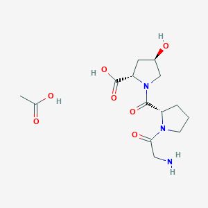molecular formula C14H23N3O7 B8210022 Tripeptide-29 Acetate 