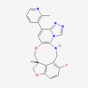 molecular formula C22H18FN5O2 B8210139 Pociredir CAS No. 2490674-02-5