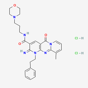 molecular formula C28H34Cl2N6O3 B8210189 SPOP-IN-6b (dihydrochloride) 