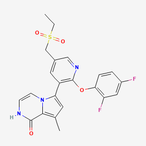 molecular formula C22H19F2N3O4S B8210225 BET bromodomain inhibitor 1 
