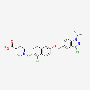 molecular formula C28H31Cl2N3O3 B8210236 Zectivimod CAS No. 1623066-63-6