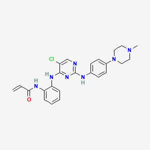 N-[2-[[5-chloro-2-[4-(4-methylpiperazin-1-yl)anilino]pyrimidin-4-yl]amino]phenyl]prop-2-enamide