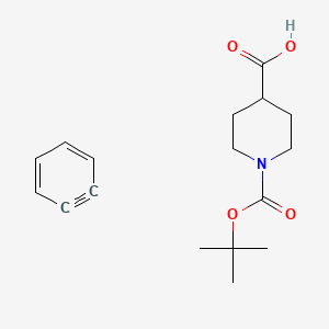 Cyclohexa-1,3-dien-5-yne;1-[(2-methylpropan-2-yl)oxycarbonyl]piperidine-4-carboxylic acid