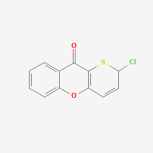 molecular formula C12H7ClO2S B8210320 2-chloro-2H-thiopyrano[3,2-b]chromen-10-one 
