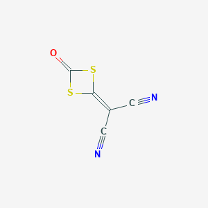 molecular formula C5N2OS2 B082104 1,3-Dithetan-2-one, 4-(dicyanomethylene)- CAS No. 13157-38-5
