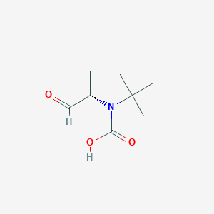 molecular formula C8H15NO3 B8210406 tert-butyl-[(2S)-1-oxopropan-2-yl]carbamic acid 